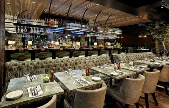 Concrete restaurant tabletops