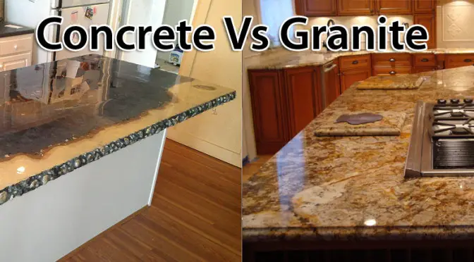 Comparing Concrete To Granite Countertops Concreteideas