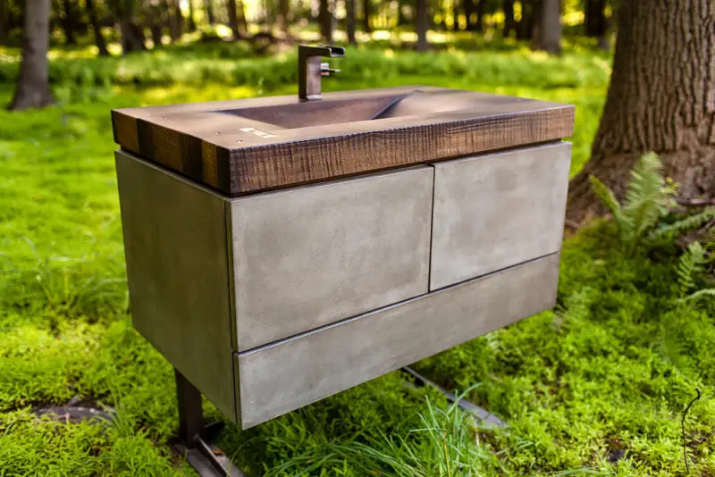 JM Lifestyles Custom Concrete Creations Sink Vanity