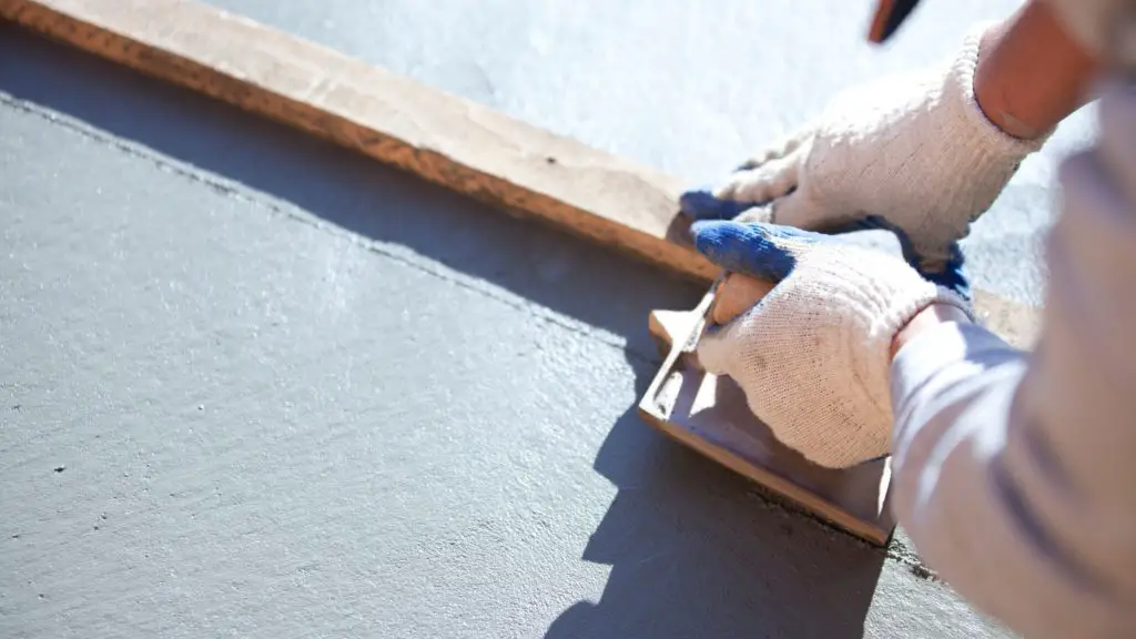 building a cement patio